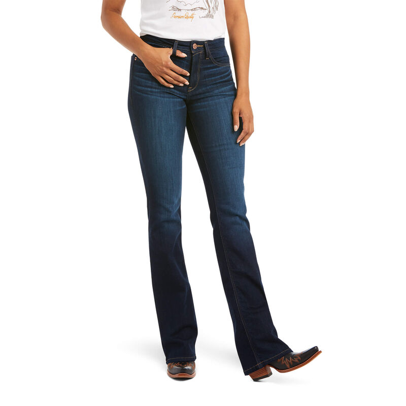 Ariat Jeans Damen - R.E.A.L. High Rise Ballary Boot Cut DunkelBlau ( FRTPL-3456 )